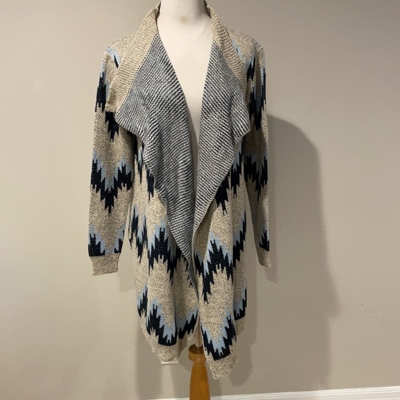 Zigzag Open Front Sweater - Picture 3 of 6